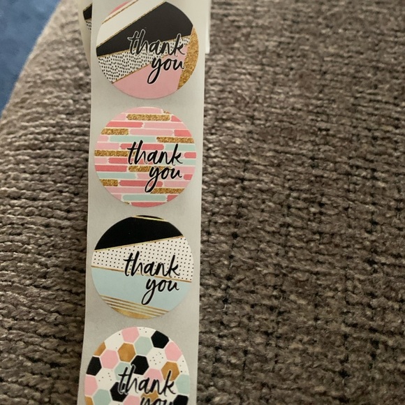 Thank You Stickers Self Adhesive Labels 500 piece, 1” Diameter, NWT, - Picture 5 of 10